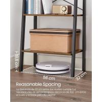 Estantería de 5 Niveles, Librería Industrial, Fácil de Montar, para Salón, Dormitorio, Cocina, Marrón Rústico y Negro LLS45X - details 7