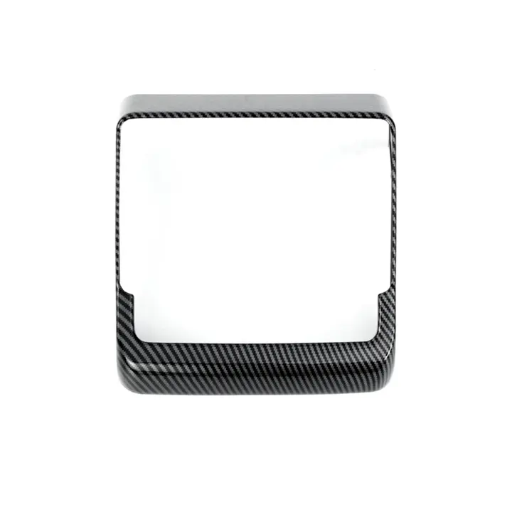 Cubierta de ventilación de aire acondicionado trasero, accesorios interiores para Tesla Model 3 Highland 2024 ABS, marco de pantalla trasera de fibra de carbono - 1
