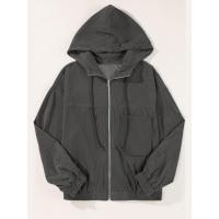 Chaquetas con capucha para mujer, abrigos informales, otoño - details 7