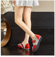 Zapatos Forrest Gump de cuero con aumento de altura interior de 3 cm, nuevas zapatillas planas con velcro, zapatos versátiles. - details 24