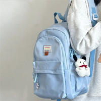Mochila de gran capacidad loungefly, duradera, de nylon, mochilas escolares diarias para mujeres y hombres, bolsa de viaje portá - details 7