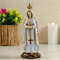 Escultura de la Virgen de Fátima de resina, pintura a mano para exhibición durante mucho tiempo, decoración de iglesia de fe católica y cristiana - details 1