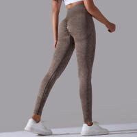 Pantalones de yoga para mujer, pantalones deportivos transpirables de cintura alta, ropa de gimnasio para levantamiento de glúteos, entrenamiento - details 42
