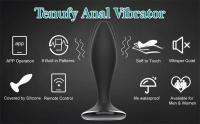 Leten Plug Anal Vibrador Control Remoto Masajeador Prostatico de Acero Inoxidable - details 0