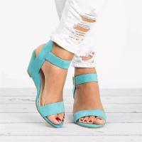 mujeres tacones cuña sandalias zapatos de verano - details 1