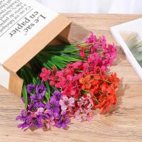 Ramo de flores artificiales de plástico para Decoración de mesa, flores falsas para jardín, porche, ventana, habitación del hogar, bricolaje - details 5