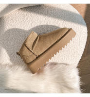 Nuevo invierno de lana y cuero, zapatos de algodón con aumento integrado, botas de cuero genuino, botas de nieve cálidas y esponjosas - details 26