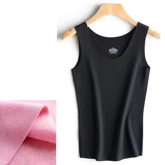 Chaleco deportivo para mujer Tops térmicos de lana cálidos de invierno - 1