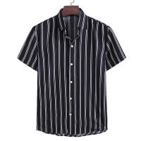 Camisa informal a rayas de manga corta para hombre, TW30, estilo europeo, novedad de verano 2020 - details 5