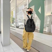 Mochila deportiva de nailon de estilo coreano, bolso de hombro de viaje de gran capacidad de Color sólido, bolso de mano con diseño de nicho, bolsa de Fitness para trabajador de oficina - details 9