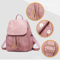 Mochila de Cuero pu para Mujer, Bolsa de viaje informal, Monedero, 2 Piezas - details 7