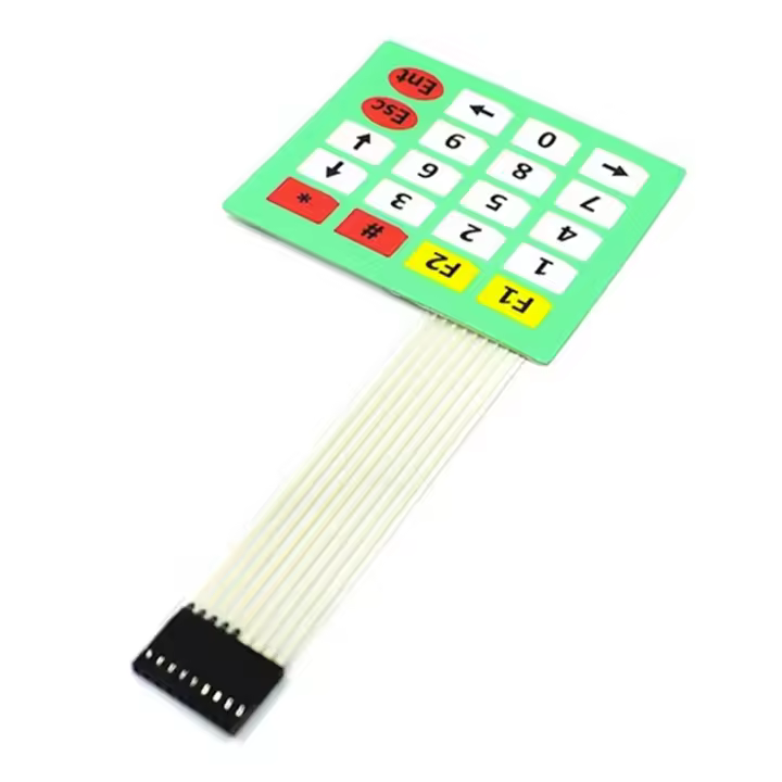 Interruptor de membrana para teclado, 10 piezas, 4x5 teclas, 20 teclados, Kit de bricolaje - 1