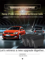Bandeja de Consola para VW POLO 5 6R Vento 2012-2018 Accesorios de Coche Simple Instalación Caja de Almacenamiento - details 4