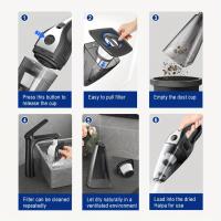 Potente aspiradora de mano inalámbrica - Mini aspiradora de limpieza portátil con carga USB para automóvil, hogar, oficina - Variedad de accesorios - details 5