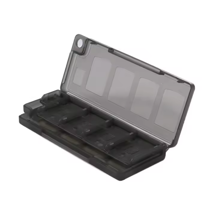 Estuche para tarjetas, cubierta a prueba de polvo, 11,2x4,7x1,3 cm, soporte para cartuchos, caja para tarjetas de juego, estuche de almacenamiento para tarjetas TF - 1