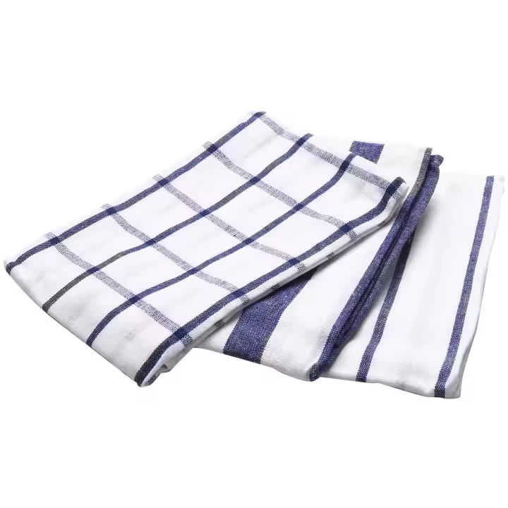 Paño de cocina de alta calidad, toalla de té a rayas, paño de mesa, servilleta, tela 100% de algodón, 3 piezas - 1