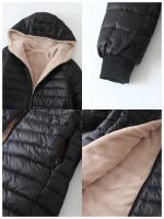 Chaqueta de invierno para mujer, nueva longitud media, edición coreana, con capucha, abrigo de algodón polar, Parkas cálidas de lana de cordero, chaquetas de invierno - details 7