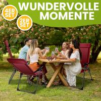 Sillas de Jardín Plegables de Aluminio con Respaldo Alto Ajustable 7 Posiciones, Apoyabrazos Transpirables, Portátiles, Silla de Camping para Jardín y Terraza - details 40