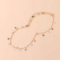 Collar Colgante de Gemas de Imitación con Estilo Temperamento Flotador de Tubo Recto Personalizado - details 5