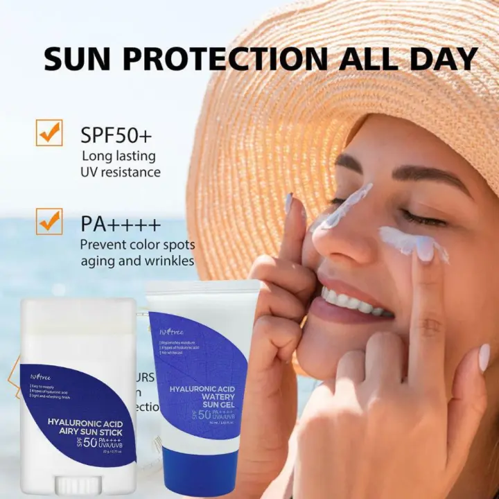 Original SPF50 + PA ++++ protector solar facial en barra ácido hialurónico antibrillo Invisible protección UVA/UVB protector solar corporal - 1