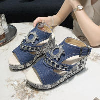 Sandalias de cuña mujer, estilo boho, zapatos de punta abierta,verano - details 2