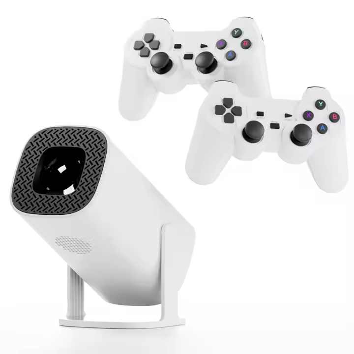 UNITROOP Proyector de Juegos Android 11 Control Remoto Inalámbrico, Tarjeta TF, WIFI Dual, 1280x720P, Cine en Casa Portátil - 1