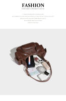 Nuevo bolso de estilo retro americano con diseño de locomotora, bolso de axila, bolso de mensajero de hombro de cuero vacuno. - details 5
