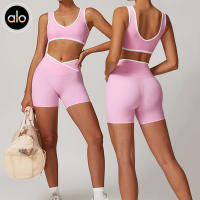 Pantalones de Yoga Alo Cintura Alta, Ajuste Cruzado, Sensación Nude, Levantamiento de Glúteos para Mujeres Ropa Deportiva de Fitness - details 0