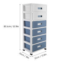 CNCEST-organizador de 6 cajones para el hogar, armario de almacenamiento tipo caja de ropa interior, 33 pulgadas de alto - details 1