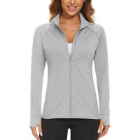 MAGCOMSEN-Chaqueta atlética ligera para mujer, manga larga, Upf 50 +, Tops con cremallera de Golf - details 24