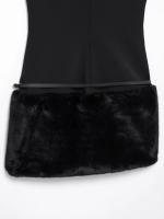 Vestidos de verano para mujer, estilo decorativo con cinturón, sin mangas, cuello redondo, color negro - details 7