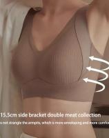 1/2 Unidades. Sujetadores sin costuras de talla grande para mujer, ropa de dormir suave sin aros de copa completa, sujetador de color sólido para mujer, lencería sexy push-up - details 19