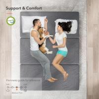 Colchón Plegable de Espuma Viscoelástica 90x190cm, Grosor de 10cm, Colchón Plegable Invitados de Tres Partes con Bolsa de Transporte, Funda Cómoda y Transpirable, 90x190x10cm - details 3