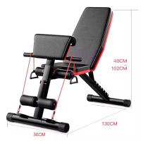 Banco de Mancuerna Plegable Inclinable Banco de Pesas Musculación Multifuncional para Entrenamiento Completo Máquina de Fitness Gimnasio Hogar - details 2