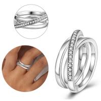 Anillo de Plata Esterlina 925 Líneas Brillantes y Pulidas Diseño de Estrella Luna Flor - details 0