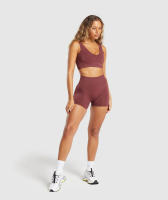 Pantalones cortos sin costuras para mujer, ropa de medio pantalón suave para Fitness, Yoga, gimnasio, correr y bicicleta, novedad - details 9