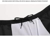 Bóxer negro puro para hombre, bañadores térmicos de primavera, ropa deportiva y accesorios de moda antivergüenza. - details 9
