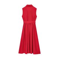 Vestido camisero con cinturón de la serie versátil a la moda para mujer nuevo estilo 4043/072 - details 6