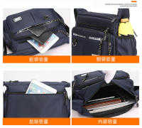 Bolso de hombro de gran capacidad impermeable resistente al desgaste mochila multibolsillo de negocios de ocio Oxford spinning bolsa de mensajero de los hombres - details 5