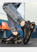 Zapatillas de Moda Casual para Hombres Zapatos de Correr de Alta Altura con Punta Redonda - details 17