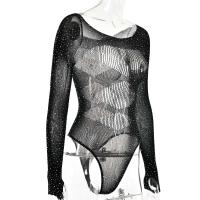 Sifreyr - Corsé para mujer, top de manga larga de alta elasticidad, mono sexy ajustado para fiestas y discotecas - details 1