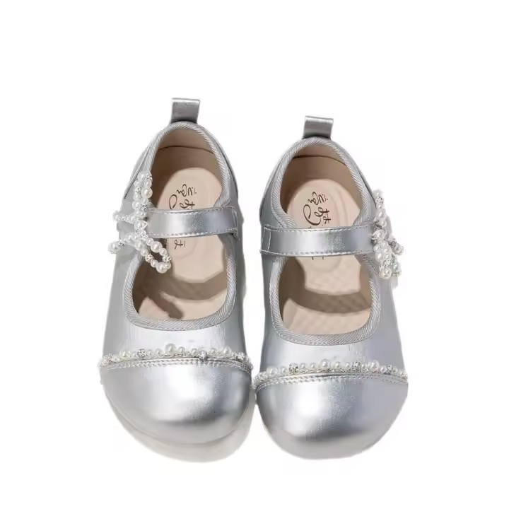 Princesa para niñas 2025 nuevos zapatos de cuero suave de primavera y otoño - 1