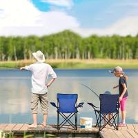 Silla Plegable De Ocio Al Aire Libre, Silla Plegable Portátil Con Reposabrazos Para Pesca, Camping Y Playa - details 2