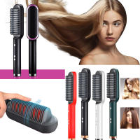 Salon Equipment Hair Straightening Comb Negative Ions Fluffy Hair Electric Hot Comb Curl Straight Straightening Hair Brush - details 1
