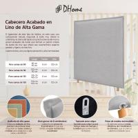 Tapiz de Cama Moderno de Lino Natural con Ribete hasta el Suelo Tapiz de Cabeza de Algodón Grueso de 8cm - details 10