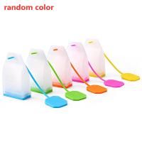Infusor de silicona con forma de bolsa, colador de té, difusor de filtro de hojas, accesorios de cocina, accesorios de tetera, Color aleatorio, PC - details 1