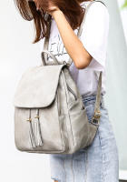 Mochila de Cuero pu para Mujer, Bolsa de viaje informal, Monedero, 2 Piezas - details 2