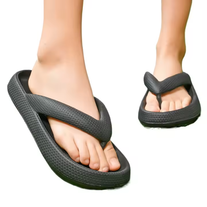 zapatillas de suela gruesa para hombre, chanclas de EVA, zapatos de verano, zapatillas de pareja, sandalias de playa al aire libre, talla grande 47, 2024 - 1