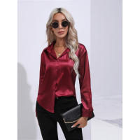 Camisa de satén para mujer, blusa de manga larga, nuevo estilo primavera/verano, ropa de mujer - details 50