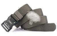 Cinturón táctico militar de nailon para hombre, accesorios de supervivencia para exteriores, hebilla magnética de liberación rápida, color negro - details 9